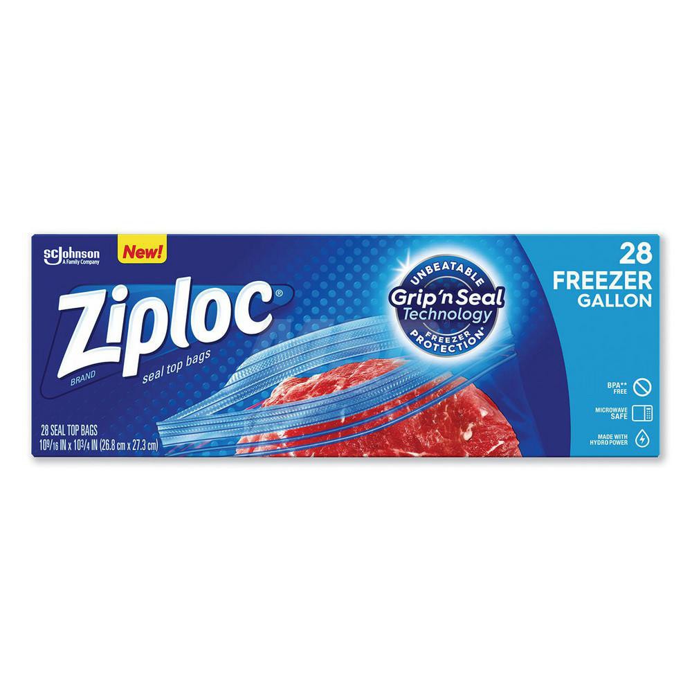 Ziploc Gallon Food Storage Freezer Bags, Grip 'N Seal Technology for  Easier Grip