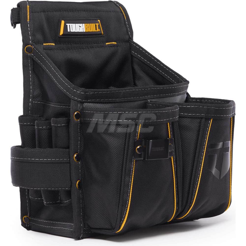 Tool Pouch: 14 Pockets, Polyester, Black