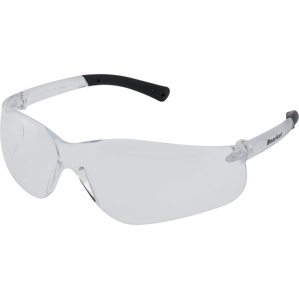 Safety Glass: Anti-Fog & Scratch-Resistant, Polycarbonate, Clear Lenses, Wraparound, UV Protection