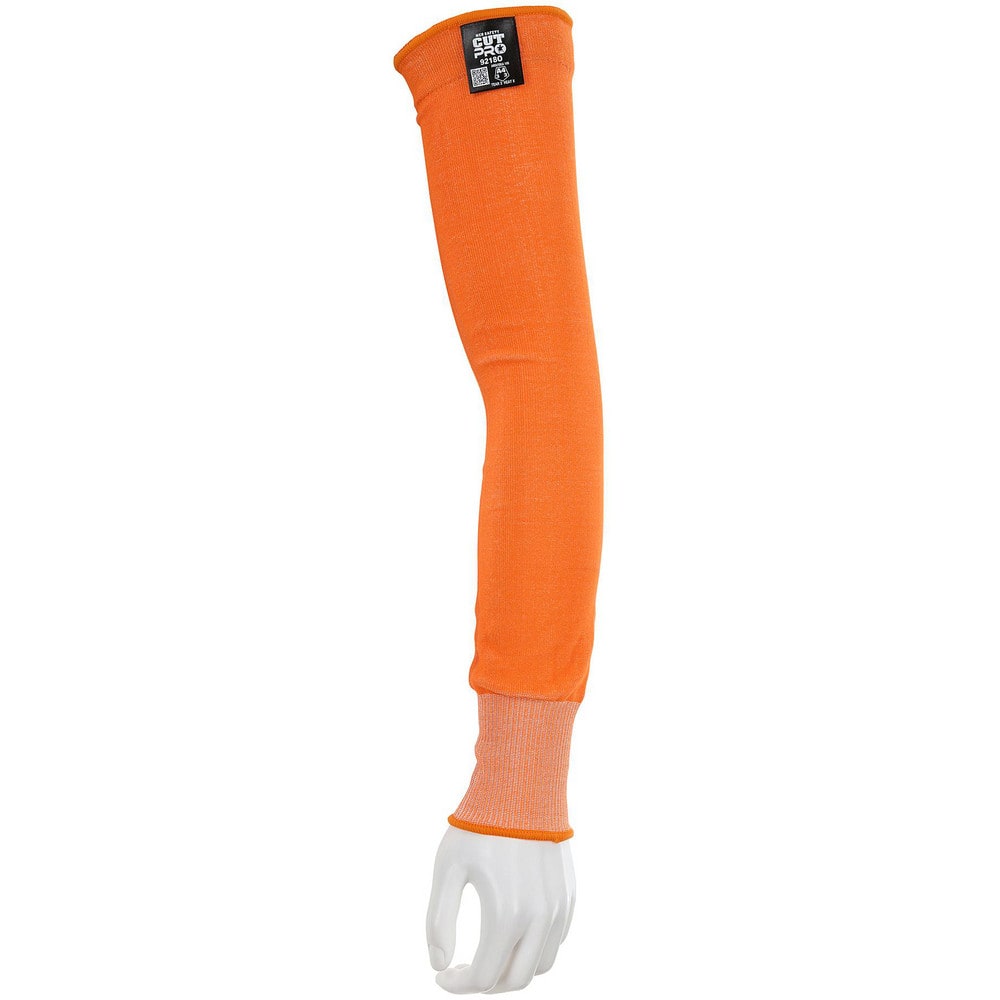 Cut-Resistant Sleeves: HPPE, Orange, ANSI Cut A4