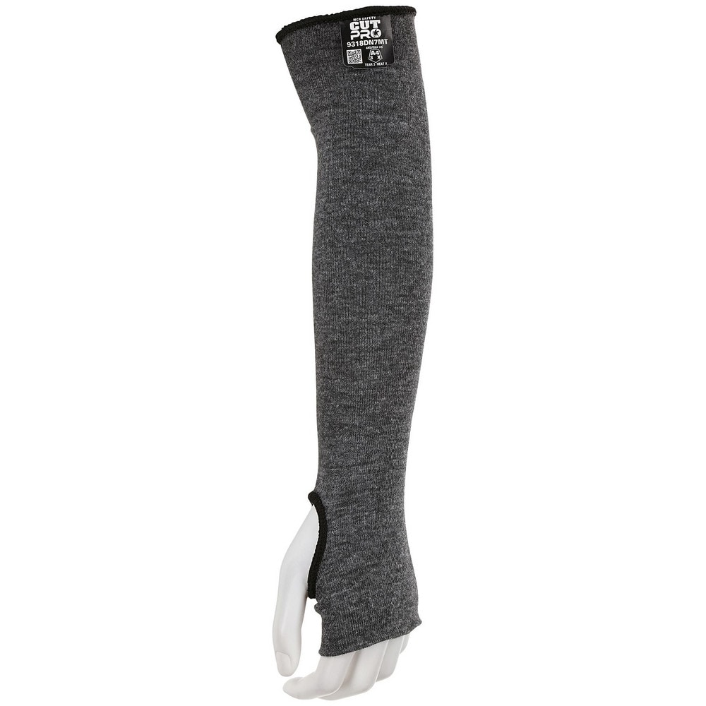 Cut-Resistant Sleeves: Dyneema, Black, ANSI Cut A4