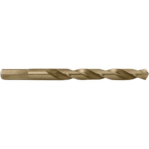 Jobber Length Drill Bit: 1/2" (0.5000) Dia, 118 deg, Cobalt - Oxide Finish, 6.0000" OAL, Right Hand Cut, Regular Spiral Flute, Series 1804