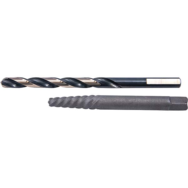 Cle-Line Bolt & Screw Extractor Set: Screw Extractor & Drill - Includes Jobber Drill & Screw Extractor | Part #C22314