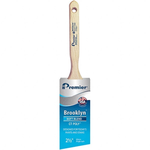 Paint Brush: 2-1/2" Polyester, Synthetic Bristle