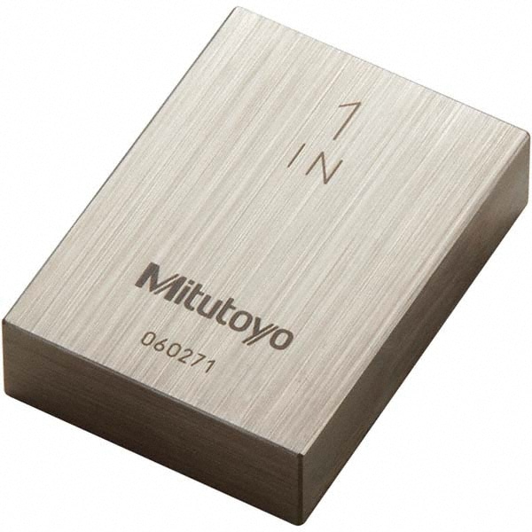 Mitutoyo 611201-531CAL Rectangle Steel Gage Block: 1", Grade 0 Image