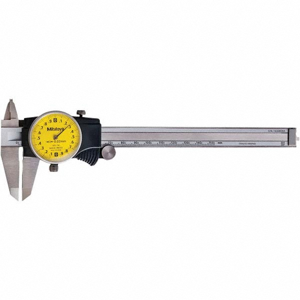 Mitutoyo Dial Calipers; Maximum Measurement (mm) 150 ; Accuracy