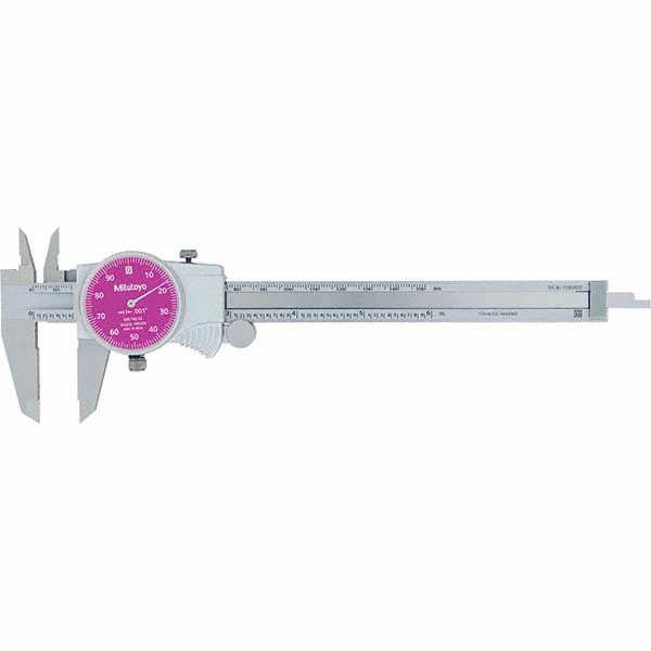 Mitutoyo Dial Calipers; Maximum Measurement (Inch) 6 ; Accuracy