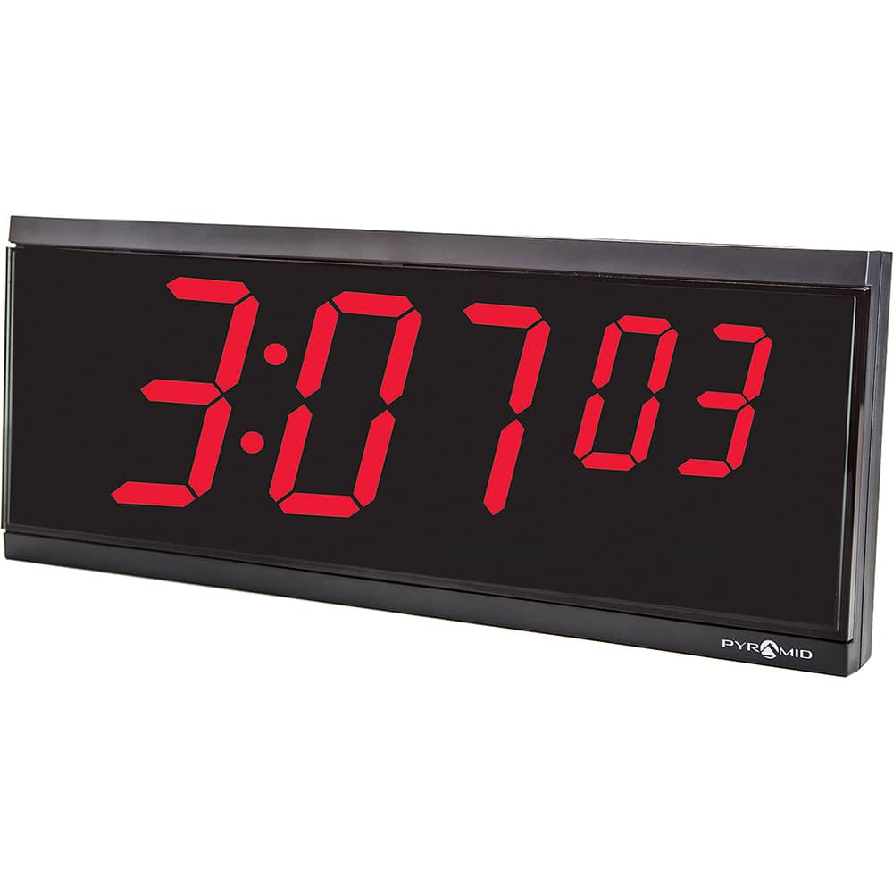 Pyramid DIG-6B Promote productivity, punctuality and accountability in the workplace with highly visible and detailed timekeeping. The Pyramid Time Systems stand-alone DIG-6B digital clock is ideal for long hallways and large open spaces such as offices, warehouses, pro 