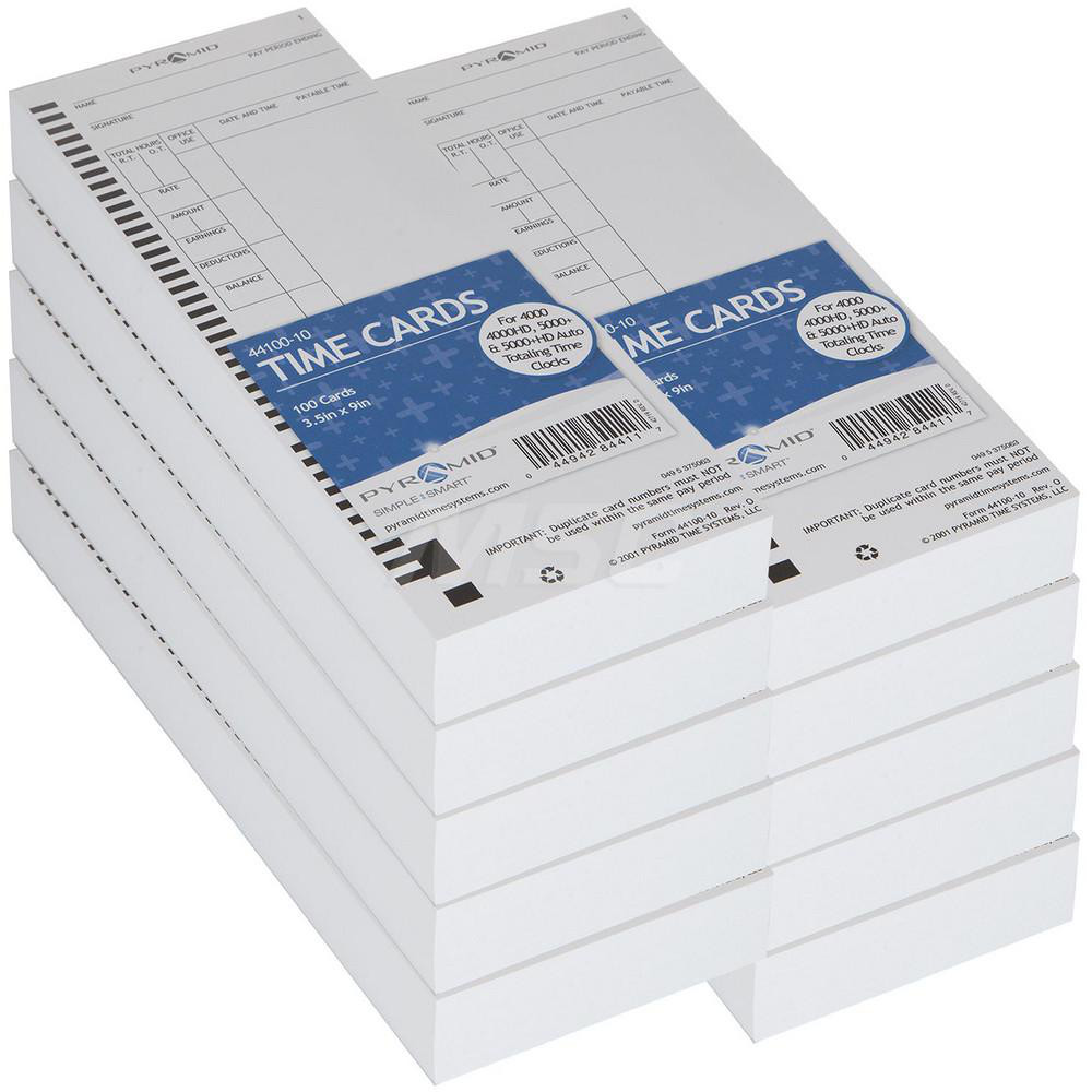 Pyramid 1,000 Pack Time Cards 14372437 MSC Industrial Supply