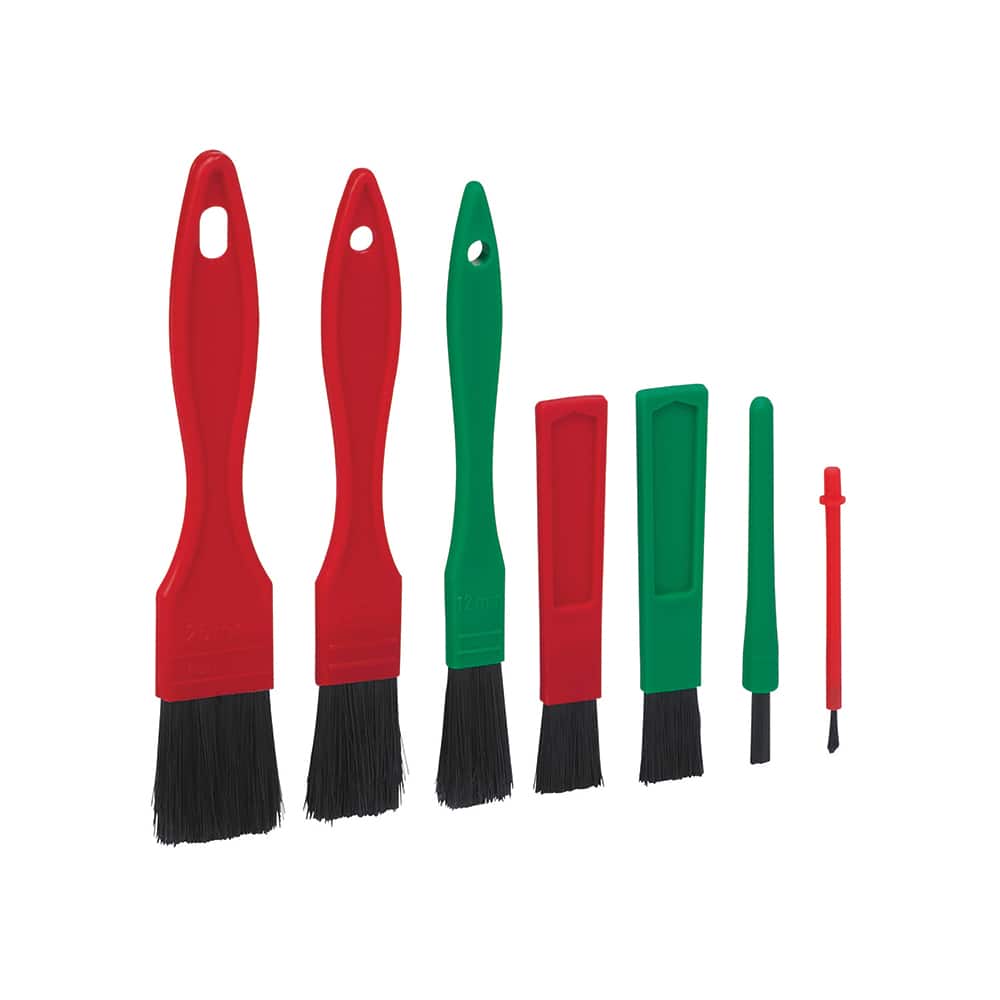 Automotive Cleaning & Polishing Tools; Tool Type: Detail Brush Set; Detail Brush Set ; Overall Length (Inch): 6; 6in ; Applications: Vehicle Cleaning ; Bristle Material: Polyethylene ; Color: Green; Red; Green; Red ; Brush Material: Polypropylene