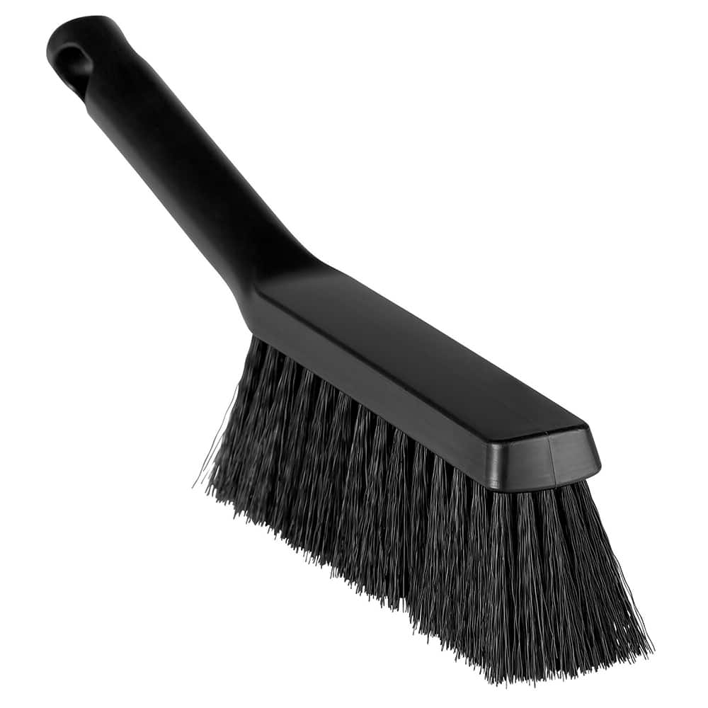 Counter & Dust Brushes; Type: Bench Brush; Bristle Material: Polypropylene; Head Length (Inch): 7.0; Bristle Firmness: Medium; FSIS Approved: No; Head Width (Inch): 2; 2.0000; Bristle Color: Black; Includes Dust Pan: No; Handle Material: Plastic; Handle L