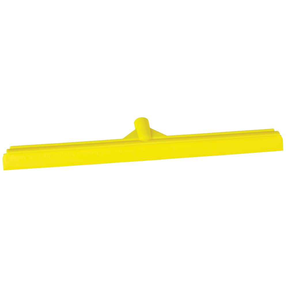 Squeegee: 24" Blade Width, Rubber Blade, Threaded Handle Connection