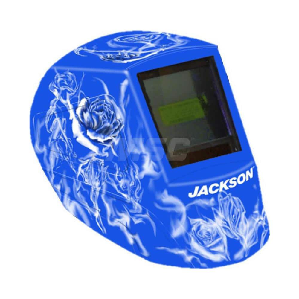 Jackson Safety 47104 Welding Helmet: Blue & White, Nylon, Shade 10 