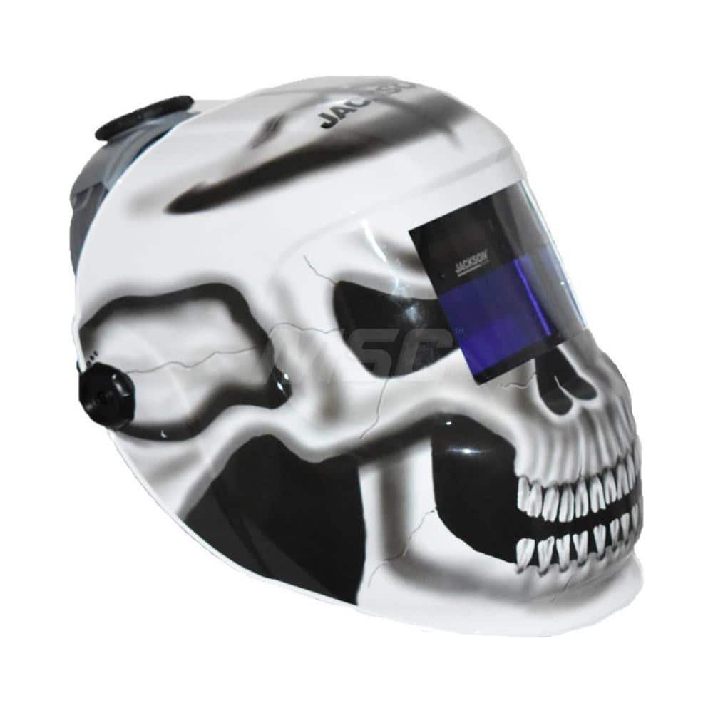 Jackson Safety 47102 Welding Helmet: Black & White, Nylon, Shade 10 