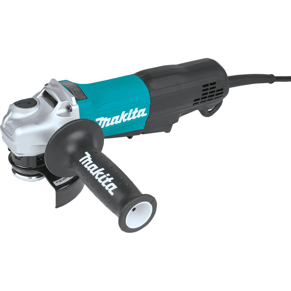 Corded Angle Grinder: 4-1/2 to 5" Wheel Dia, 11,000 RPM, 5/8-11 Spindle - 11A, Paddle Switch