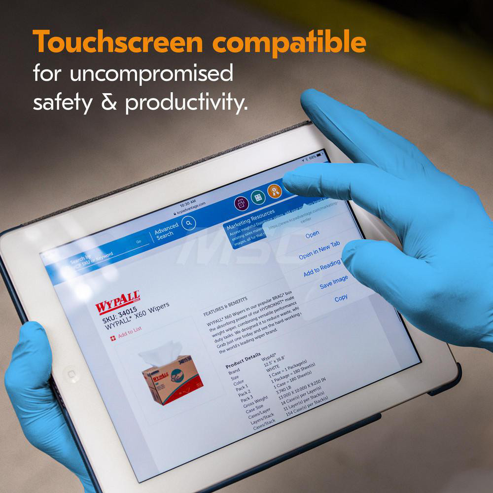 KleenGuard - Disposable Gloves: Series Kleenguard G10 Flex, Size Medium ...