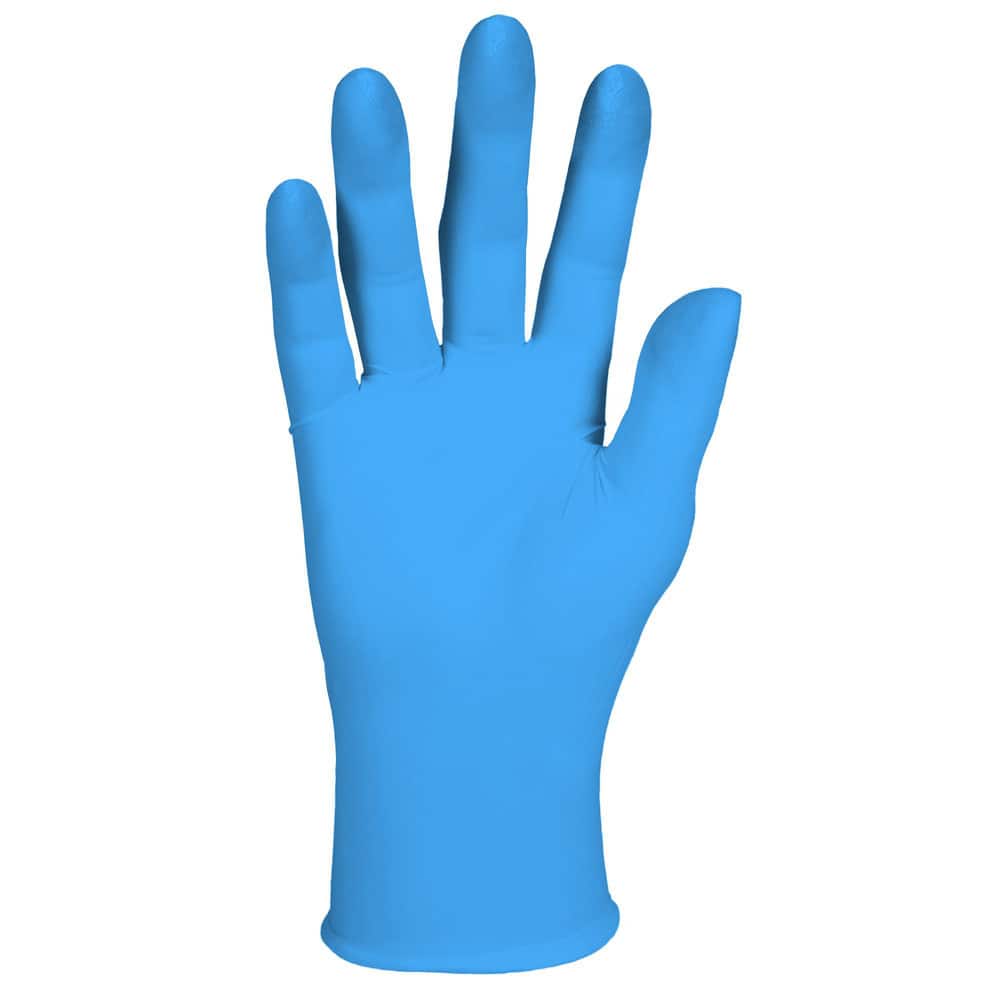 Disposable Gloves: Medium, 6 mil Thick, Nitrile, Light Duty Grade
