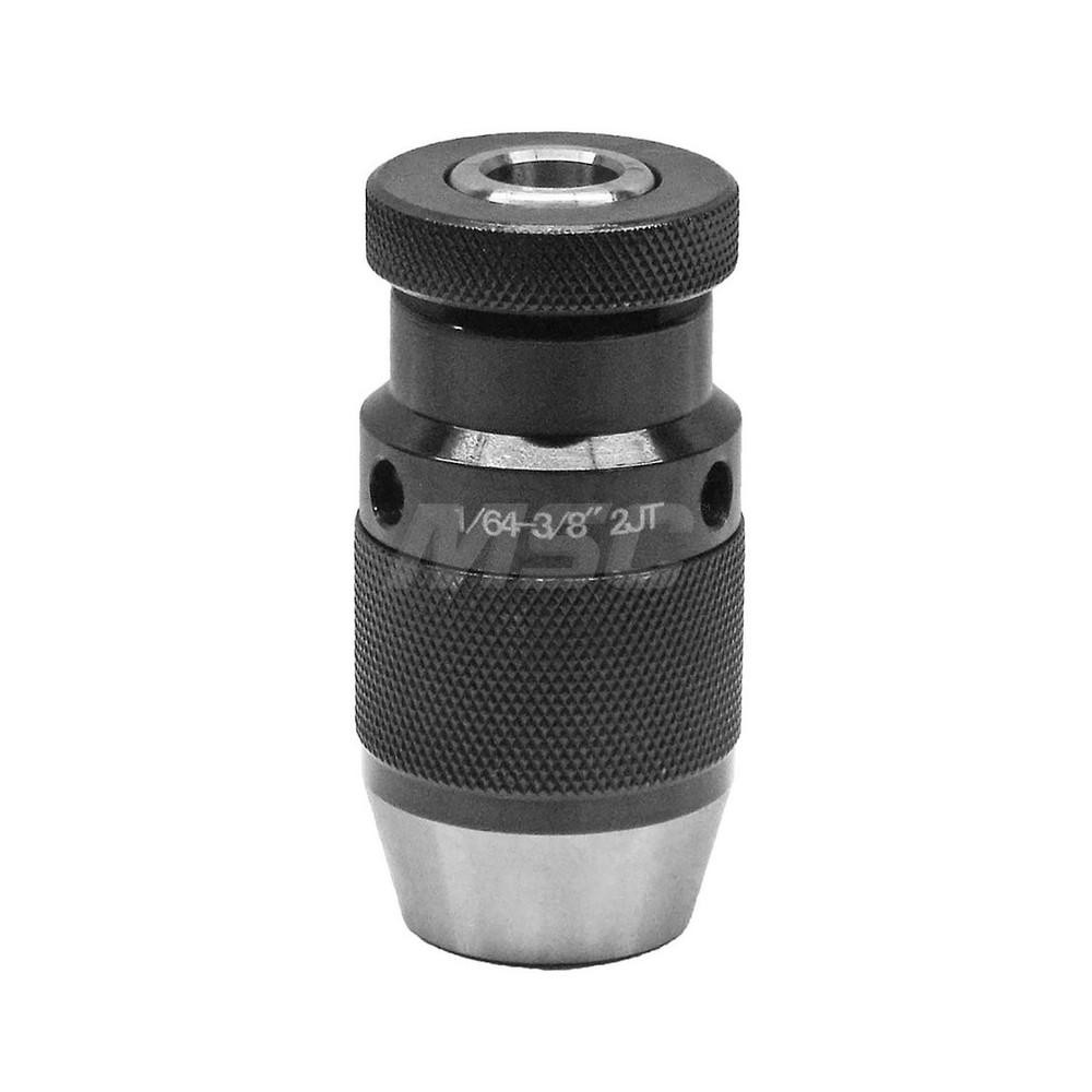 ShopForce Drill Chuck 1/64 to 3/8" Capacity, Jacob Taper Mount, JT2