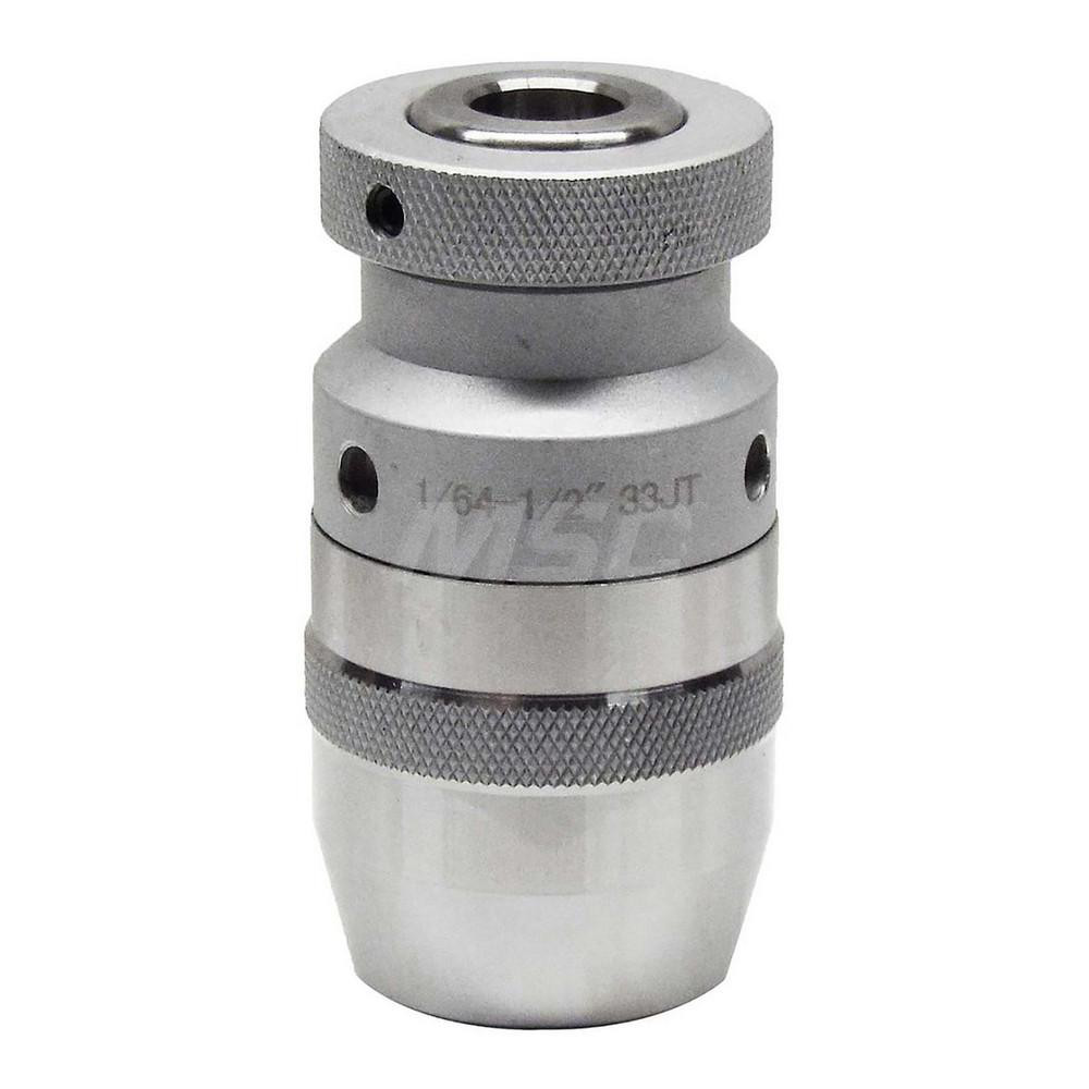ShopForce Drill Chuck 1/64 to 1/2" Capacity, Jacob Taper Mount, JT33