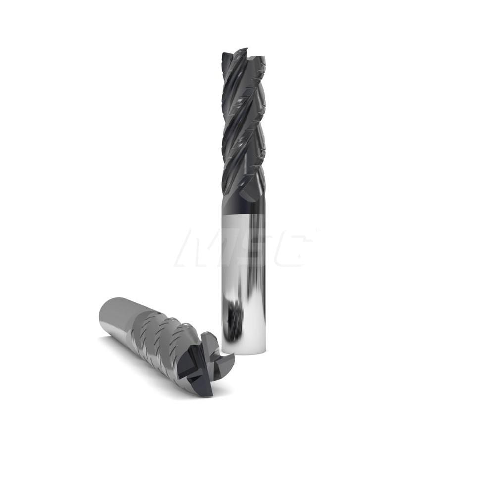 Square End Mill: 1/2" Dia, 1" LOC, 4 Flutes, Solid Carbide