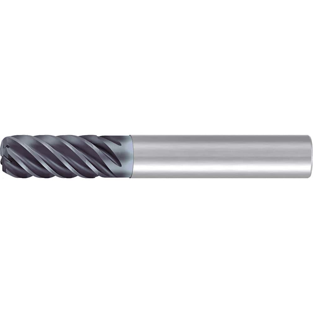 Corner Radius Roughing End Mill 3 Overall Length Uncoated Single End 38° Helix Angle Solid Carbide 5/16 Diam 1 Length of Cut 5/16 Shank Diam Centercutting 
