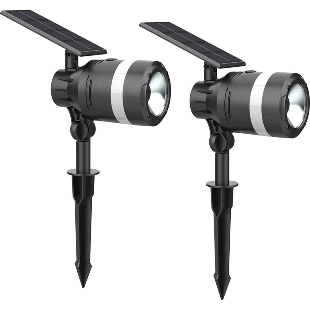 Landscape Light Fixtures; Type of Fixture: Solar Spot Light ; Mounting Type: Ground; Wall ; Lamp Type: LED ; Housing Material: Plastic ; Housing Color: Black ; Wattage: 1.76