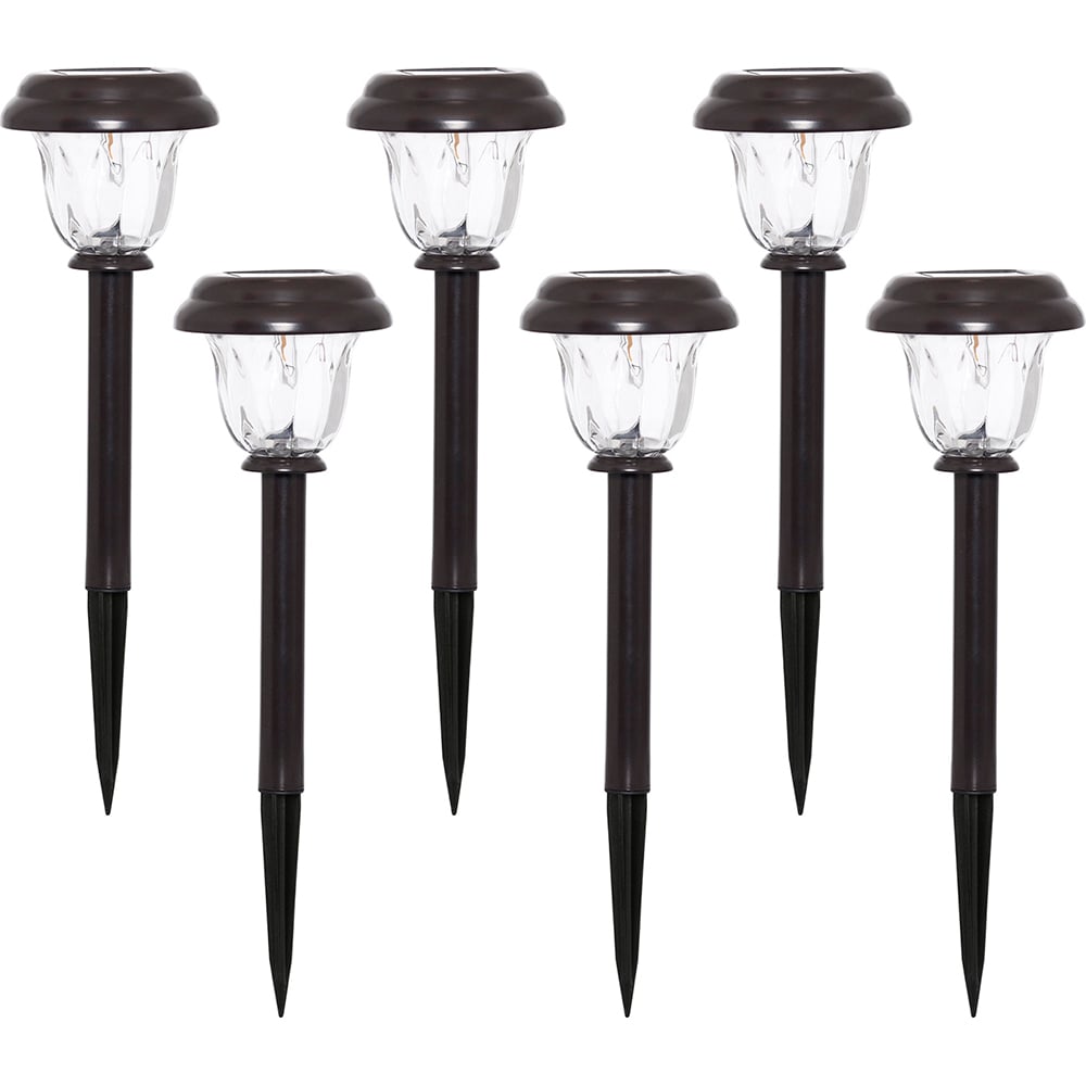 Landscape Light Fixtures; Type of Fixture: Solar Path Light ; Mounting Type: Ground ; Lamp Type: LED ; Housing Material: Stainless Steel ; Housing Color: Bronze ; Wattage: 0.035