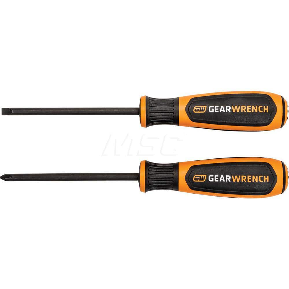 Screwdriver Set: 2 Pc, Philips & Slotted