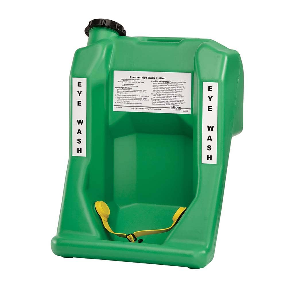 Sellstrom S90306 Portable Eye Wash Stations; Capacity (Gal.): 6.000 ; Material: Steel ; Depth (Inch): 14 ; Approval Listing/Regulations: ANSI Z358.1 