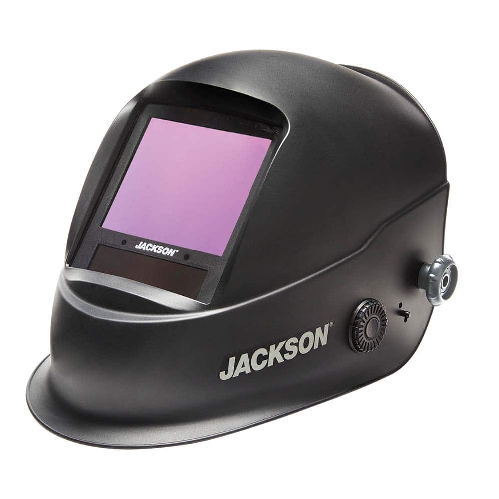 Jackson Safety 46250 Welding Helmet: Black, Nylon, Shade 3 to 14 