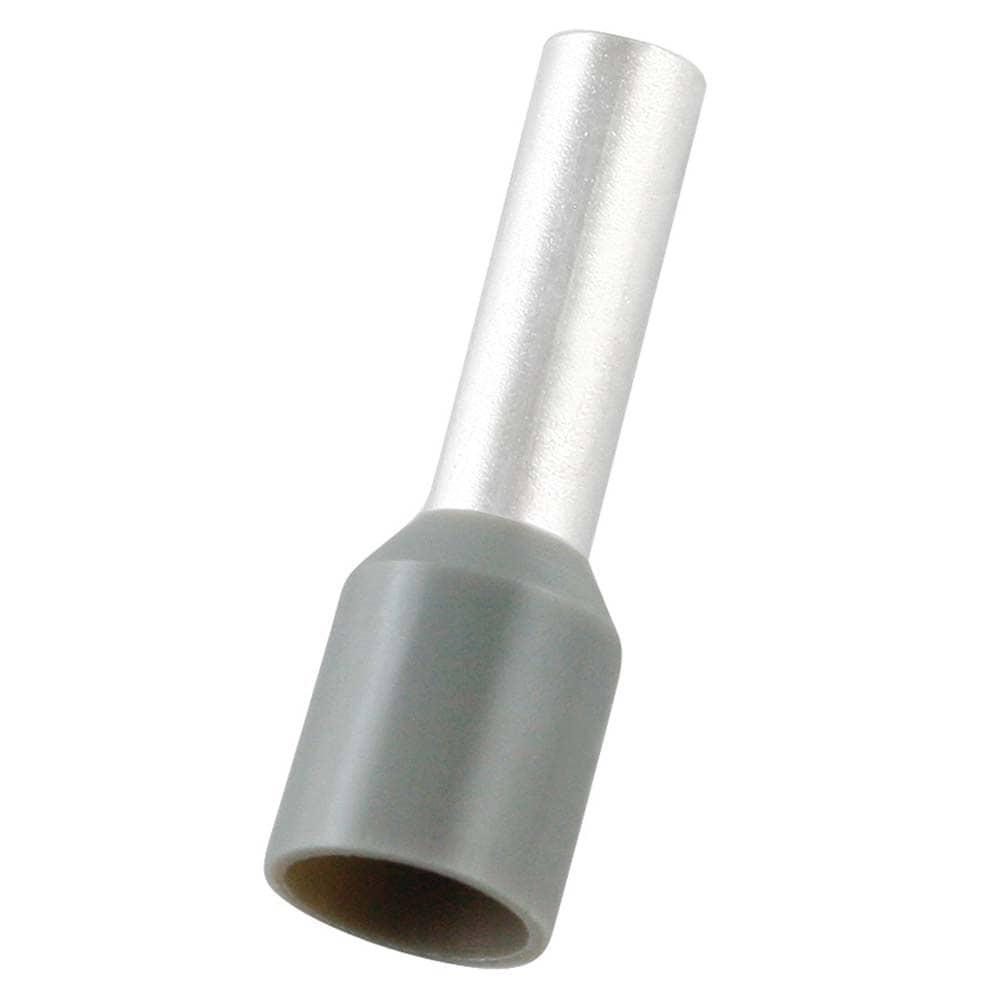 Electrical Wire Ferrules; Insulation Type: Partially Insulated; Connection Type: Crimp; Compatible Wire Size (sq mm): 4 mm2; 12 AWG; Compatible Wire Size (AWG): 12; Pin Length: 10.0 mm; 0.394 in; Pin Length (mm): 10; Pin Diameter: 2.8 mm; Overall Length: