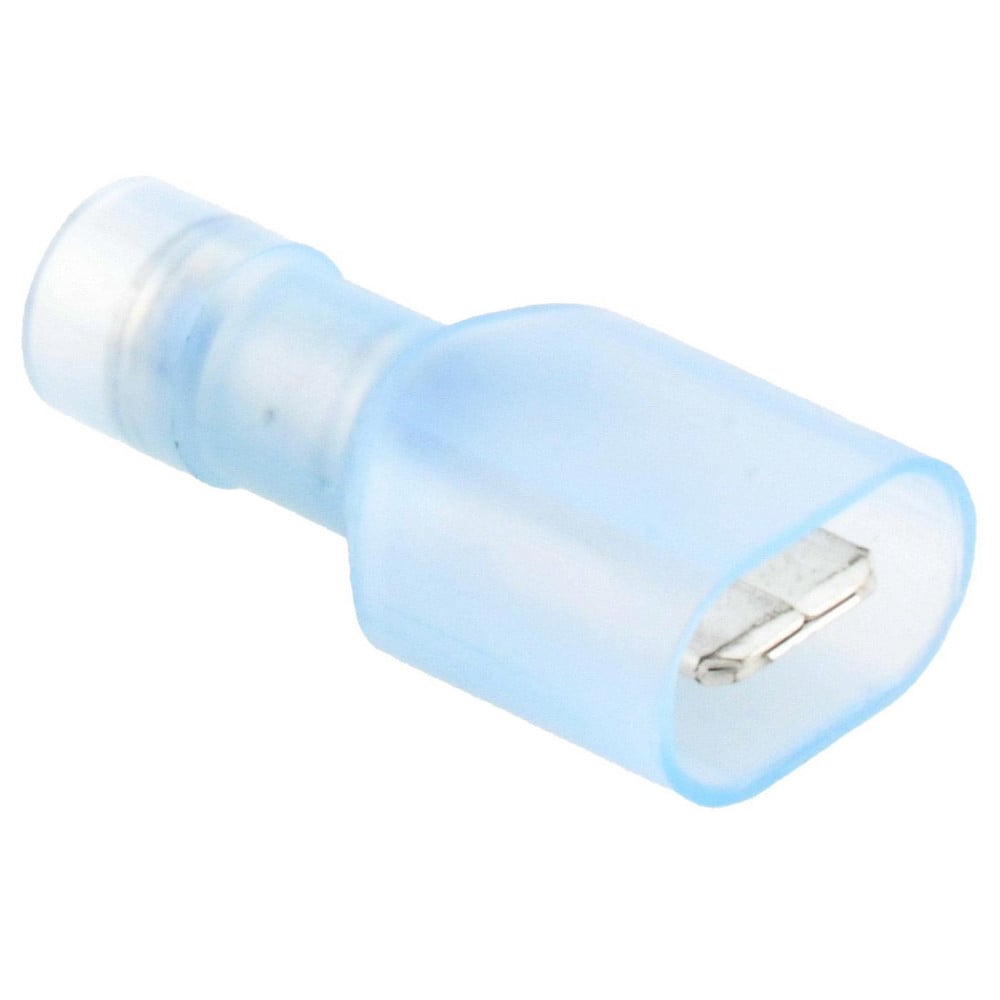 Wire Disconnect: Male, Blue, Nylon, 16-14 AWG, 1/4" Tab Width