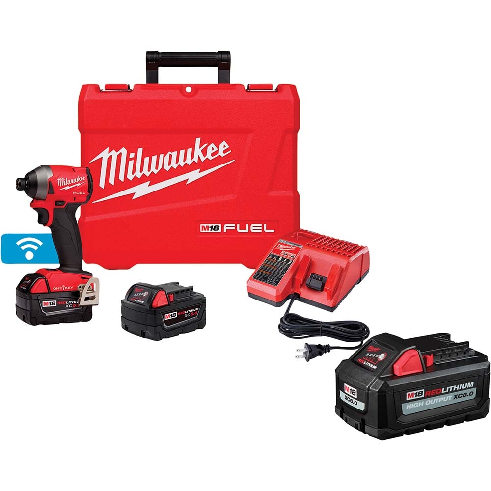 Milwaukee Tool 9878628/9078840 Cordless Impact Driver: 18V, 1/4" Drive, 166.7 ft/lb, 3,600 RPM 