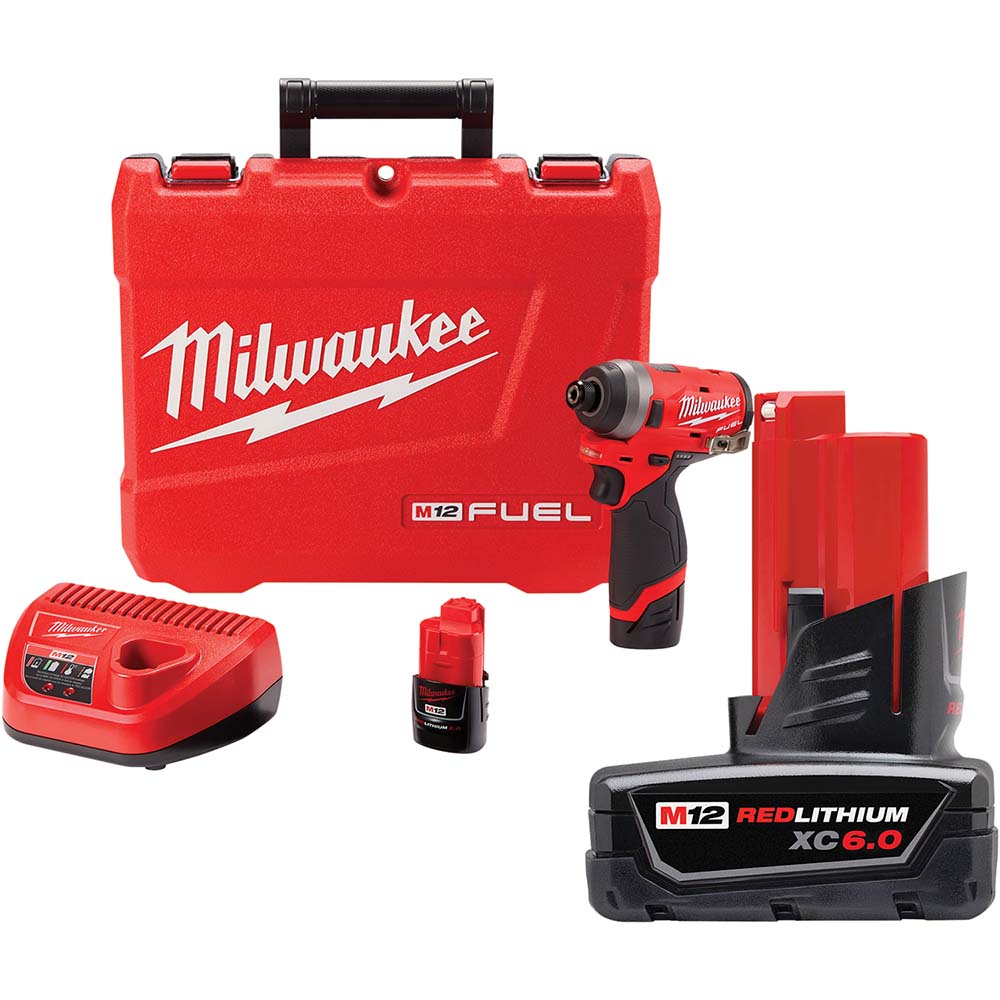 Milwaukee Tool 1/4" Drive 12 Volt Pistol Grip Cordless Impact Wrench