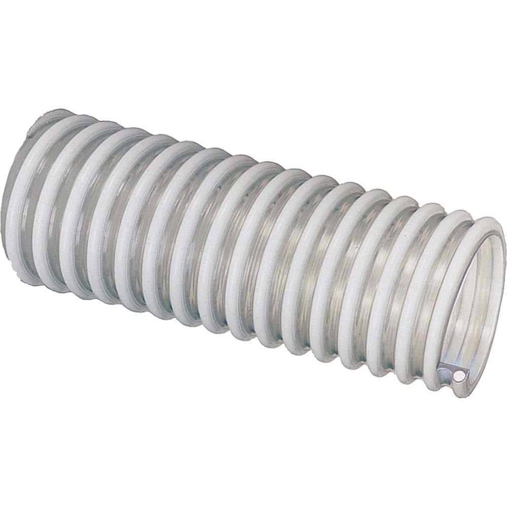 Food & Beverage Hose: 1-1/2" ID, 1.92" OD, 1' Long