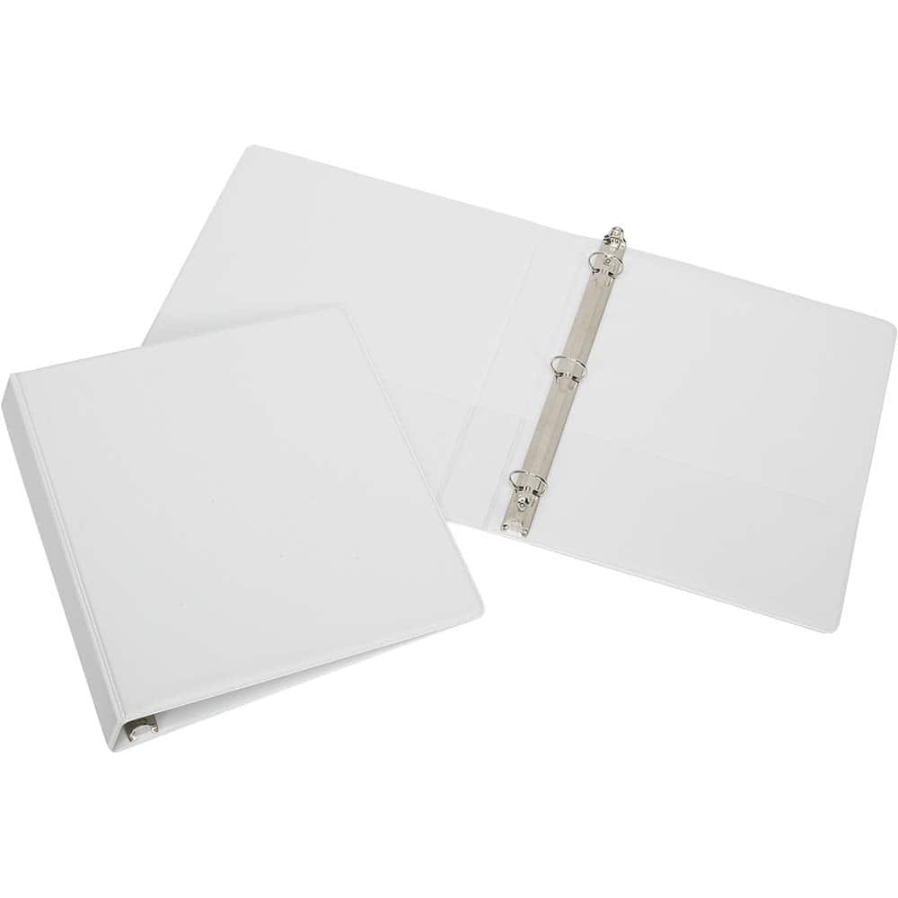 Ability One - 3 Hole Binder: White - 14760151 - MSC Industrial Supply