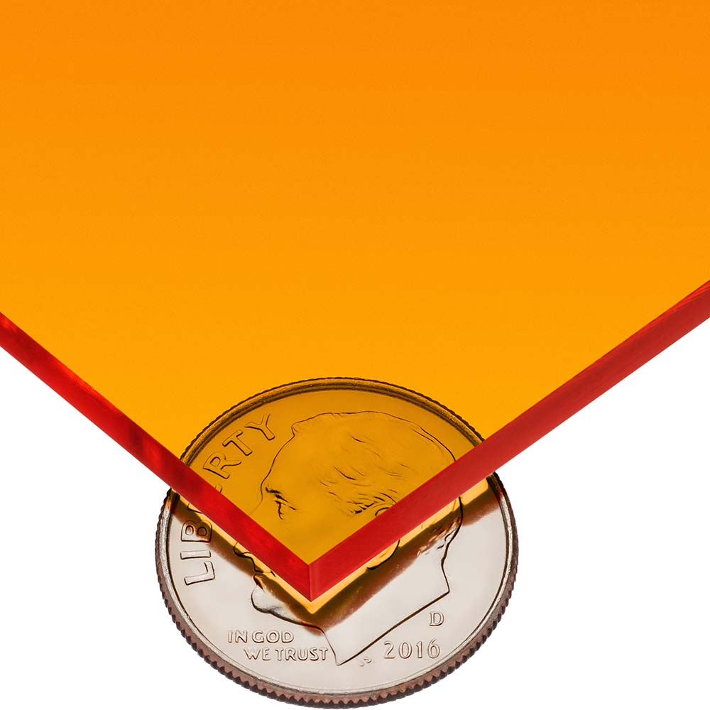 USA Industrials Plastic Sheet Cast Acrylic, 1/4" Thick, 24" Wide, 4