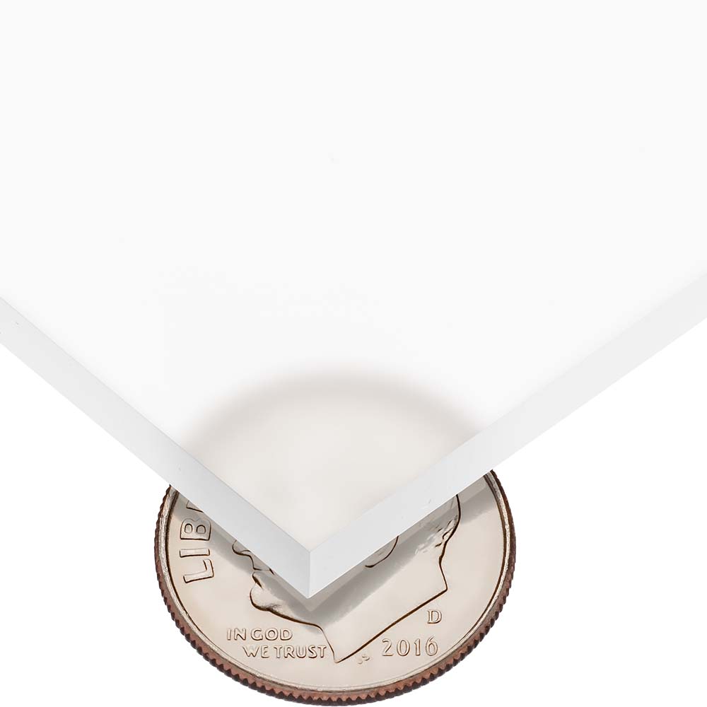 USA Industrials Plastic Sheet Cast Acrylic, 1/4" Thick, 12" Wide, 1' Long, Frosted, 10000 psi