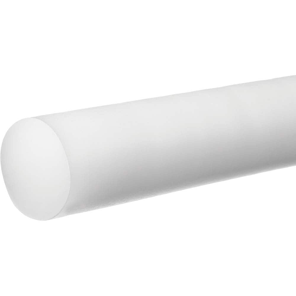 USA Sealing BULK-PR-AC-250 Plastic Rod: Acetal, 3 Long, 1-1/2" Dia, White Image