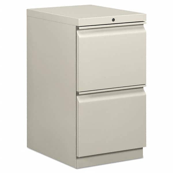 Vertical File Cabinet: 2 Drawers, Steel, Light Gray