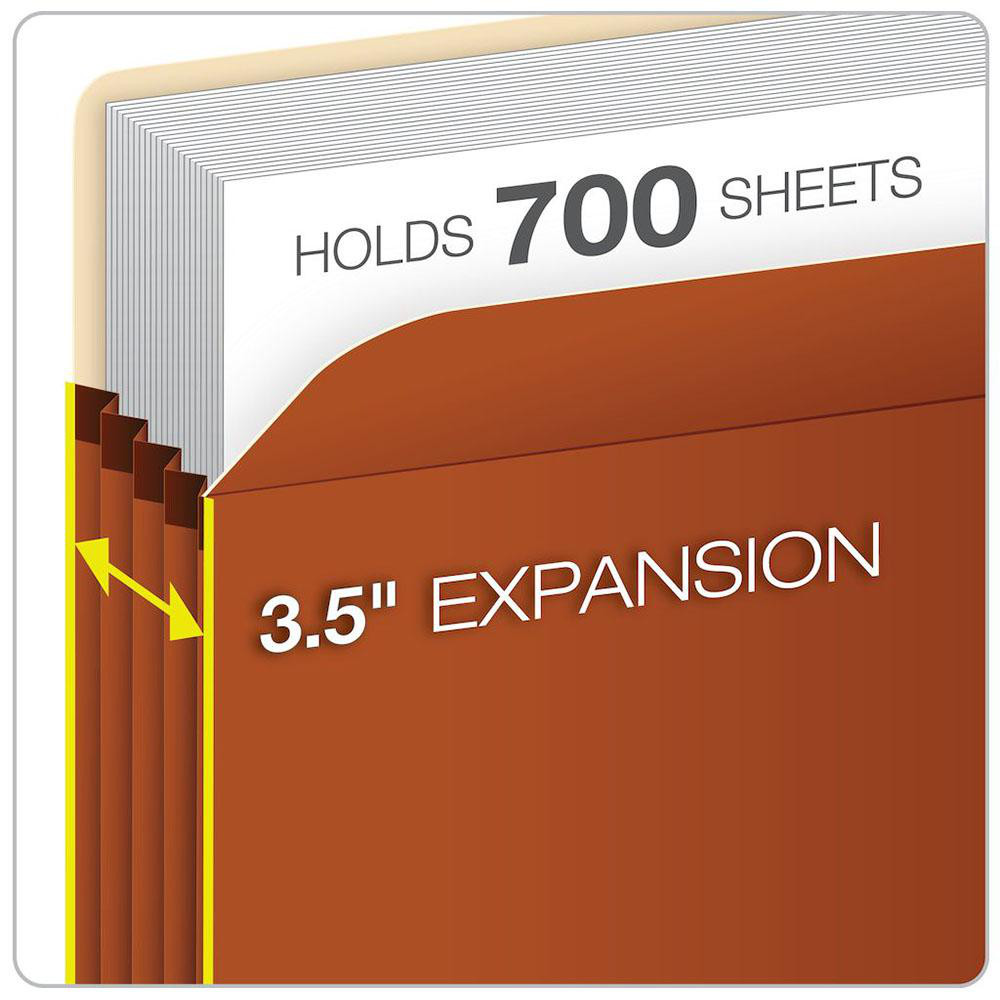 Pendaflex Expanding Wallet Letter, Red, 1/Pack MSC Industrial