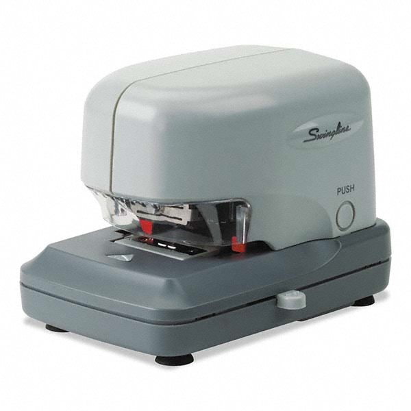 Staplers; Type: Electric ; Sheet Capacity: 30 ; Color: Gray ; For Use With: Paper ; Leg Length (Inch): 1/4