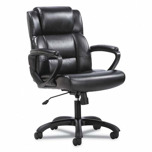 Sadie Task Chair SofThread Leather, Adjustable Height, 19 to 23