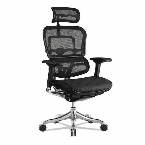 Task Chair: Mesh, Adjustable Height, Black