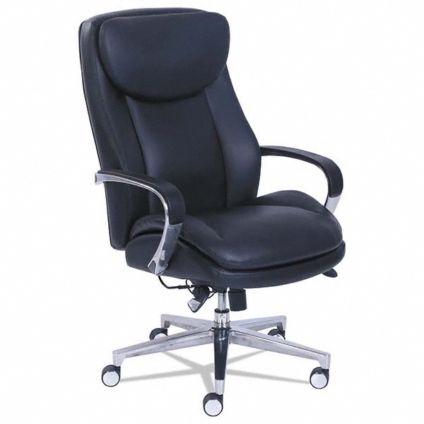 LaZBoy Task Chair Bonded Leather, Adjustable Height, 20 to 23