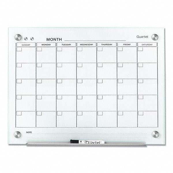 18" High x 24" Wide Magnetic Dry Erase Calendar