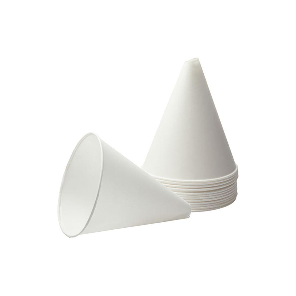 Konie Paper Cone Funnels, 10 oz, White, 1000/Carton 14821441 MSC
