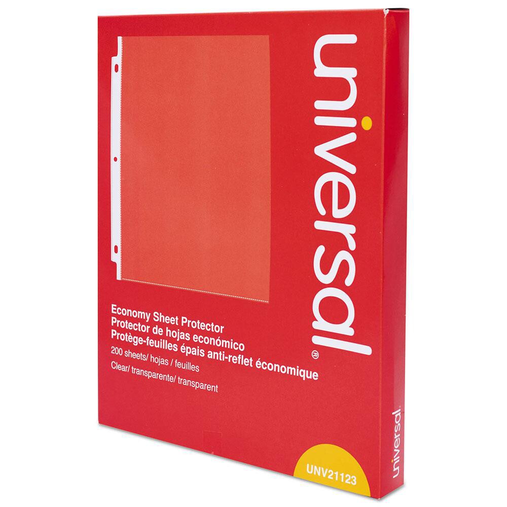 UNIVERSAL - 200 Pc Sheet Protector-Ring Binder: Clear | MSC Industrial ...