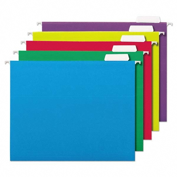 UNIVERSAL - Hanging File Folder: Letter, Multi-Color, 25/Pack | MSC Direct