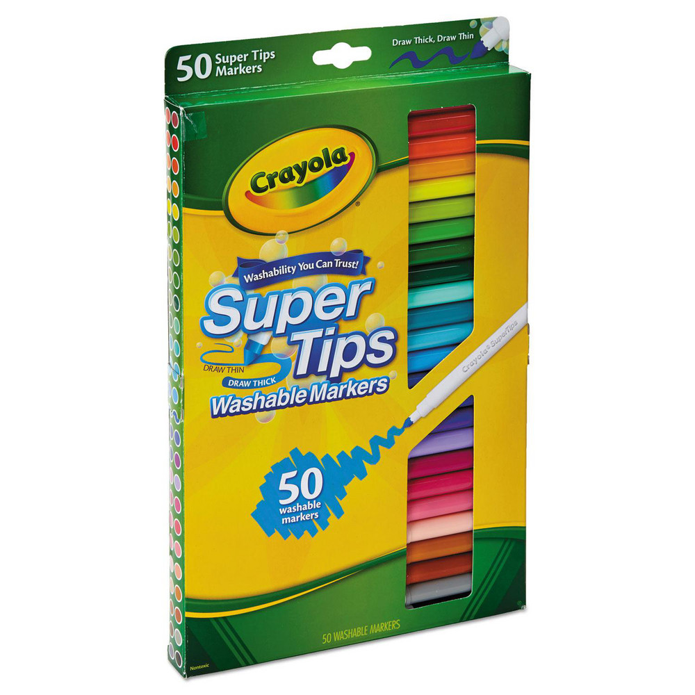 Crayola Laundry Marker Assorted Color, WaterBased, Super Point